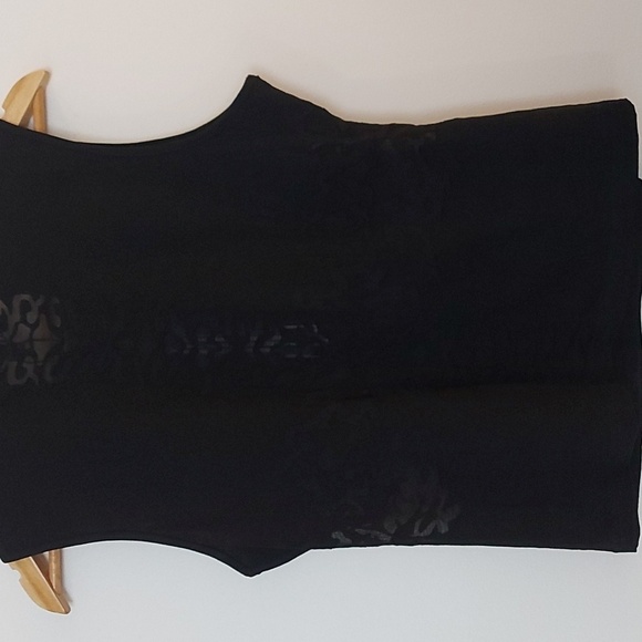 NWT I.AM.GIA Raye Black Sleeveless Burnout Top Lace Size XL - Picture 4 of 11